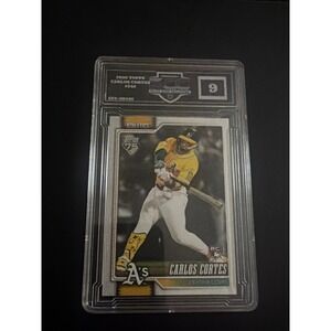 2026 Topps Carlos Cortes #249 Oakland Athletics RC Rookie‎ Card ECC 9 Mint